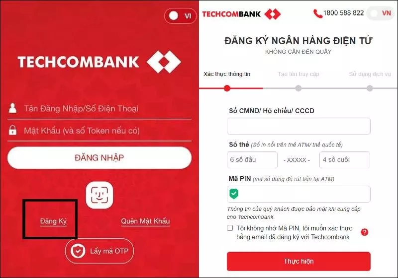 Ứng dụng Techcombank Mobile