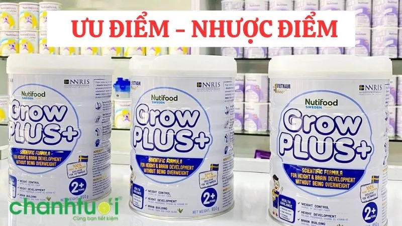 Ưu nhược điểm sữa Grow Plus Trắng