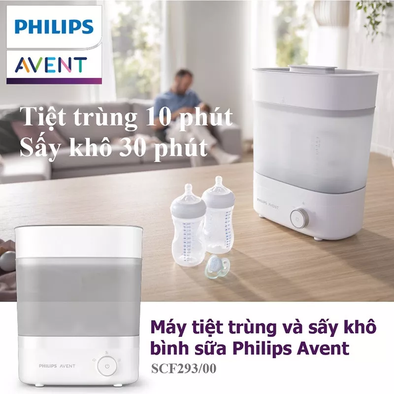 Vệ sinh núm ty Avent