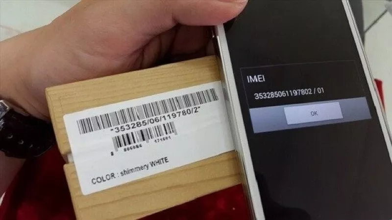 Vỏ hộp điện thoại và mã IMEI