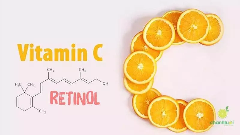 Alt text: Retinol và Vitamin C