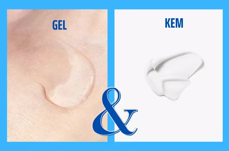 kem dưỡng ẩm và gel dưỡng ẩm 1