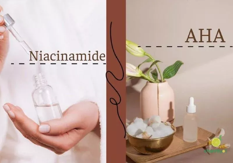 kết hợp AHA, BHA và Niacinamide 1