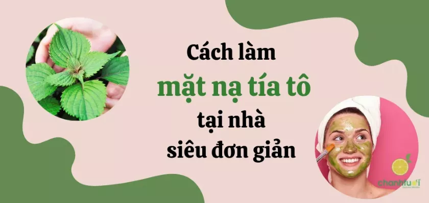 Mặt nạ tía tô cho da sáng khỏe