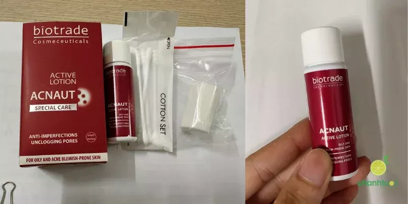 alt text: Dung dịch chấm mụn Biotrade Acnaut Active Lotion