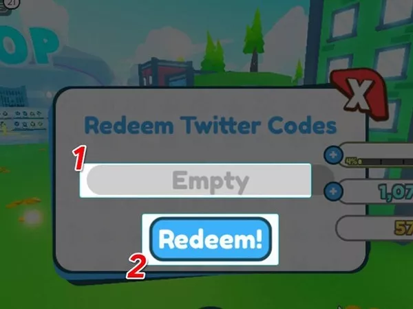 alt text: Hình ảnh thông báo nhận quà thành công sau khi nhập code trong Pet Simulator X