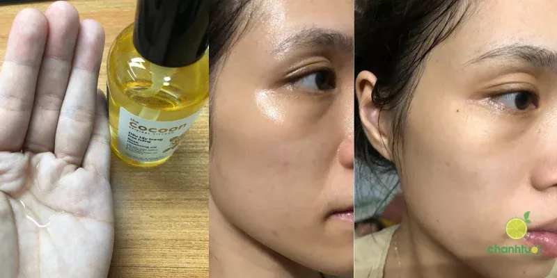 alt text: Kết cấu dầu tẩy trang Cocoon
