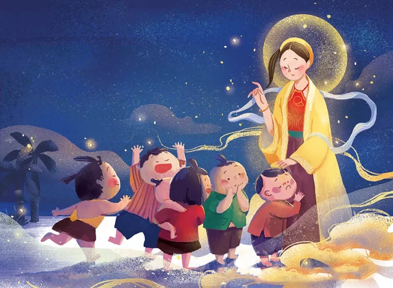 alt text: Mâm cỗ Trung Thu truyền thống