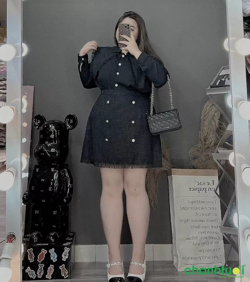 Áo sơ mi dáng suông cho người mũm mĩm