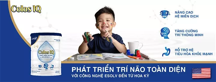 Colos IQ - sự lựa chọn hoàn hảo cho trẻ từ 2 tuổi trở lên