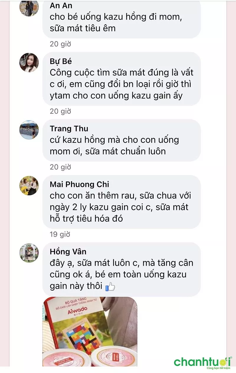 Đánh giá sữa Kazu Gold từ người dùng