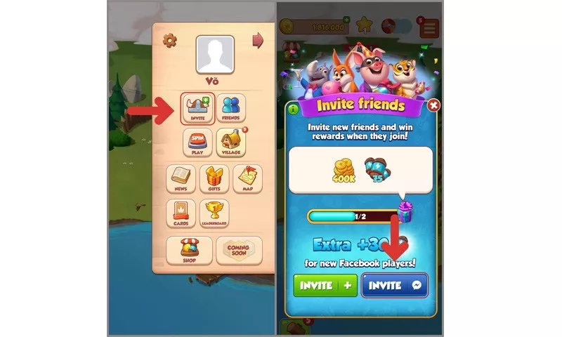 Gửi link mời bạn bè