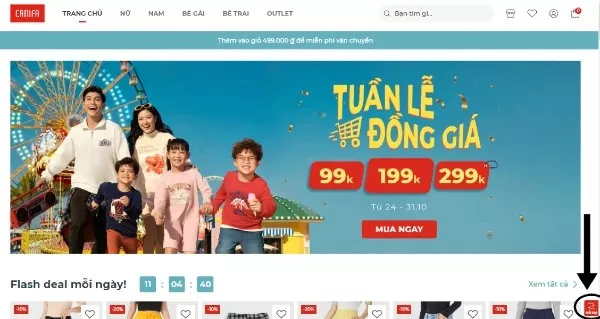 Hỗ trợ trực tuyến hủy đơn hàng Canifa
