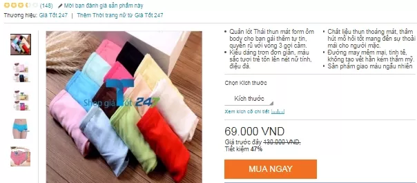 Không nên mua quần áo online