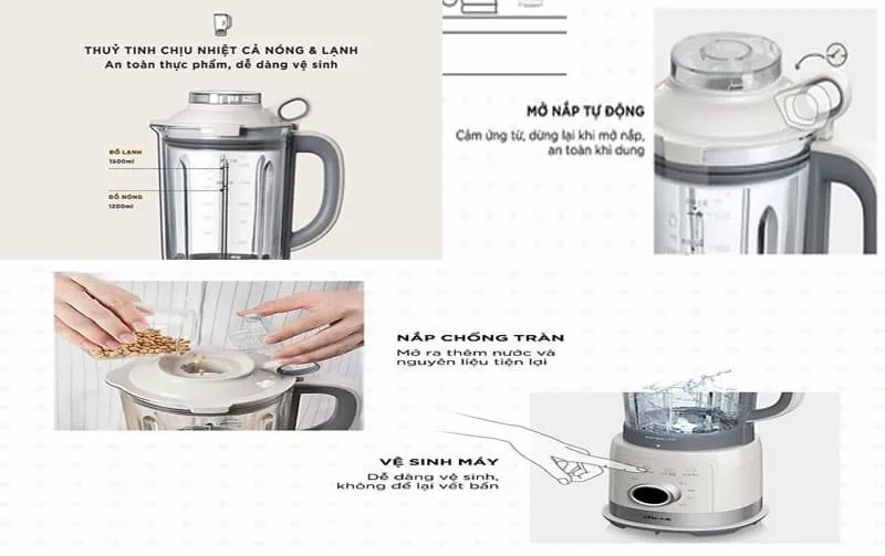 Máy làm sữa hạt Bear nhỏ gọn