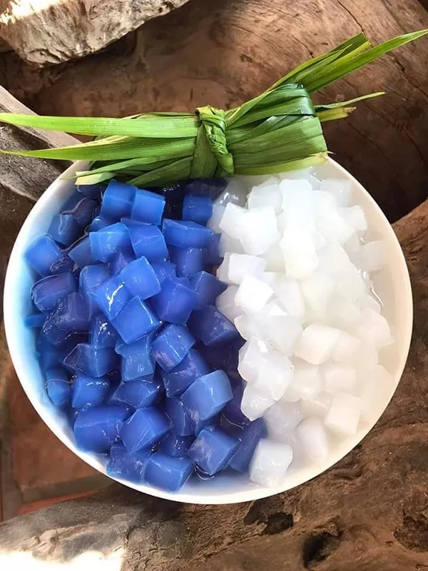 Thạch dừa hoa đậu biếc